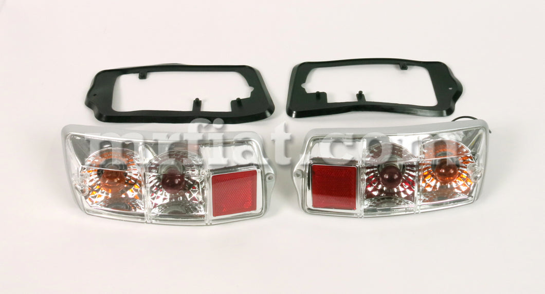 Fiat 500 F/L/R Complete Clear LED Tail Light Set Lights Fiat   