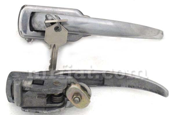 Fiat 500 N/D Giardiniera Aluminum Outer Door Handle Left Doors Fiat   