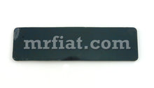 Load image into Gallery viewer, Autobianchi Abarth Bonnet Plate Black 130x35 mm Abarth Fiat   
