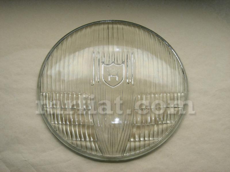 Horch Prewar D 230 mm Clear Front Emblemed Light Lens Lights Prewar   