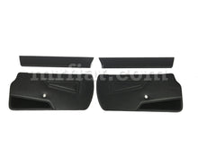 Cargar imagen en el visor de la galería, Fiat 124 Spider 2000 Black Door Panels Set 1979-85 Interior Fiat

