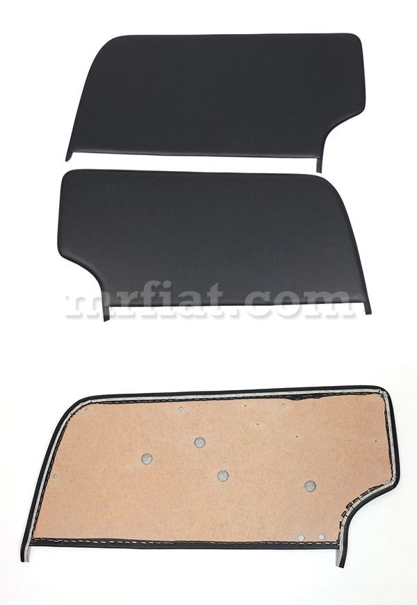 Fiat 1200 Spider Black Door Panels Set Interior Fiat   