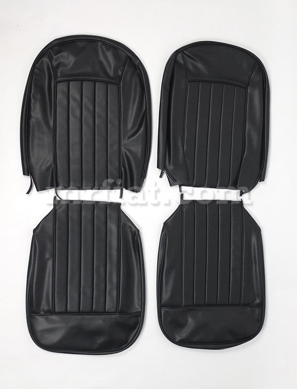 Fiat 1200 Spider Black Seat Covers Set Interior Fiat   