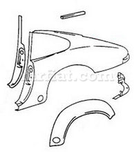 Load image into Gallery viewer, Porsche 911/912 Quarter Panel Right Rear 1969-73 Body Panels Porsche   
