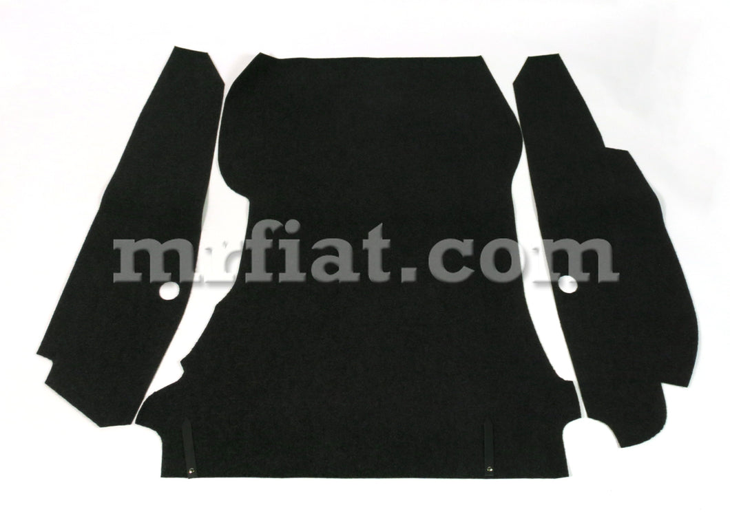 Porsche 911 912 Trunk Carpet Set Black 1963-68 Interior Porsche   