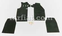 Load image into Gallery viewer, Porsche 911 912 Black Rubber Floor Mat Set 4 Pcs 1963-73 Interior Porsche
