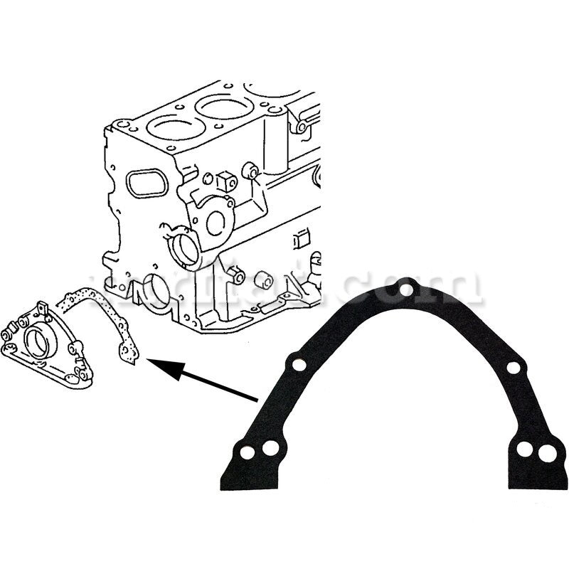 Volkswagen Golf Jetta Crankcase Housing Cover Gasket 1974-92 Engine Volkswagen   