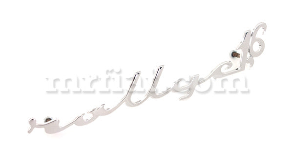 Lancia Rallye 1.6 Script Chrome Emblem 170 mm Emblems Lancia