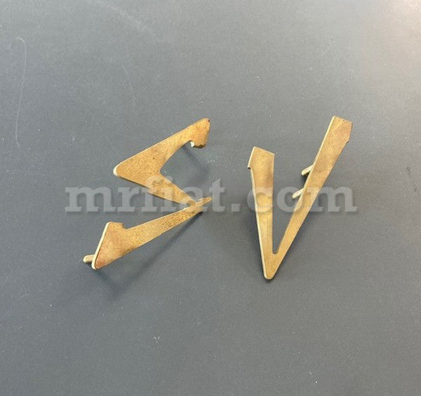 Lamborghini Miura SV Brass Frieze Script Emblems Lamborghini