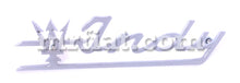 Load image into Gallery viewer, Maserati Indy Script Chrome Emblem Emblems Maserati
