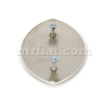 Load image into Gallery viewer, Maserati Biturbo Oval Enamel/Chrome 73 mm Emblem Emblems Maserati
