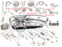 Load image into Gallery viewer, Mercedes 190 SL W121 Chrome Ring Small Instruments 190 SL Mercedes
