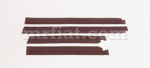 Cargar imagen en el visor de la galería, Mercedes W114 W115 Sedan Burgundy Door Sill Rubber Set Doors Mercedes   
