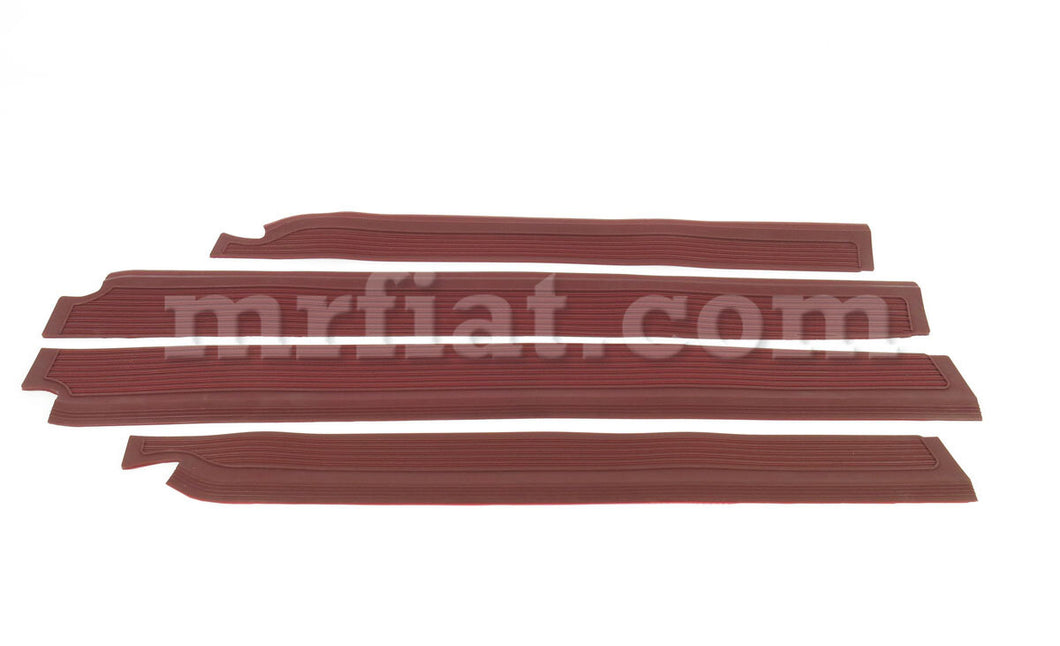 Mercedes W108 W109 Burgundy Door Sill Rubber Set Doors Mercedes   