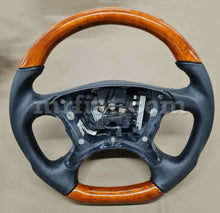 Load image into Gallery viewer, Mercedes W209 CLK500 W219 W211 R230 Wood Steering Wheel Black Steering Wheels Mercedes   
