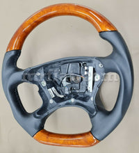 Load image into Gallery viewer, Mercedes W209 CLK500 W219 W211 R230 Wood Steering Wheel Black Steering Wheels Mercedes   
