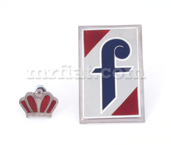 Pininfarina Enamel With Crown Emblem 2 Pcs Emblems Pininfarina   