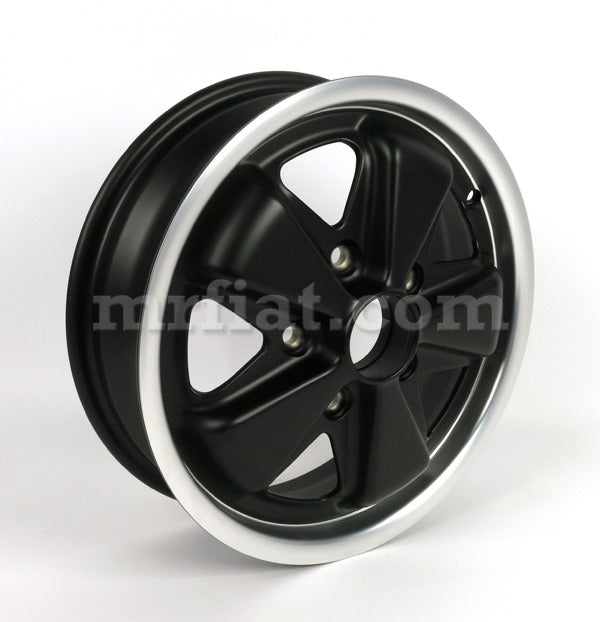 Porsche 911 912 Fuchs  Wheel Matte Black Silver 4.5 x 15 Reproduction Rims Porsche   