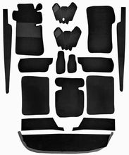 Cargar imagen en el visor de la galería, Mercedes W110 190 190D Carpet Set 1961-1968 Interior Mercedes Black
