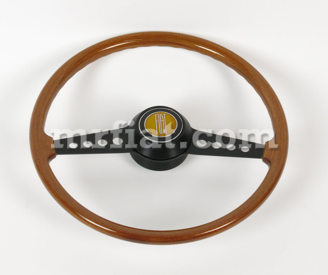 Fiat 124 Coupe Spider Wooden Steering Wheel 1966-78 Steering Wheels Fiat   