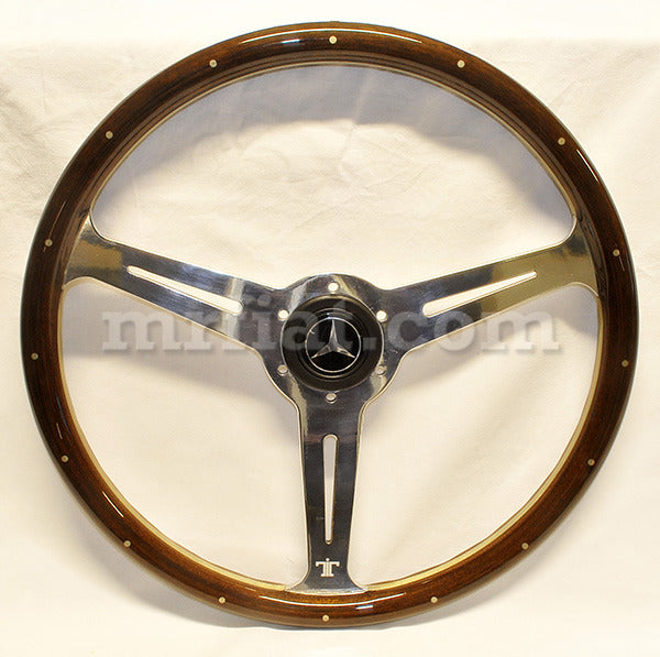 Mercedes 280SL 380SL 450SL 500SL 560SL Steering Wheel Mahogany W/ Nails 410X24 Steering Wheels Mercedes   