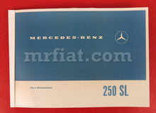 Load image into Gallery viewer, Mercedes 250 SL 1965-1967 Italian Owner&#39;s Manual Accessories Mercedes   
