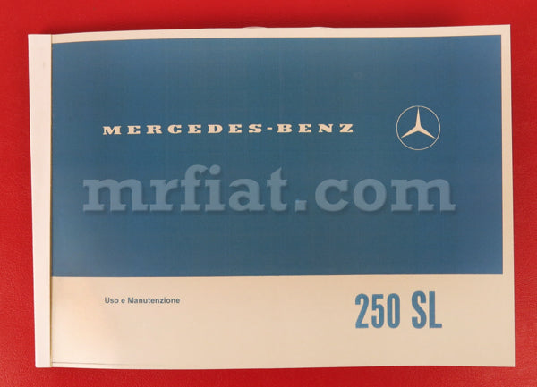 Mercedes 250 SL 1965-1967 Italian Owner's Manual Accessories Mercedes   