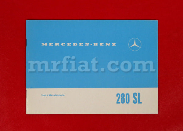 Mercedes 280 SL 1967-1971 Italian Owner's Manual Accessories Mercedes   