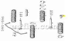 Cargar imagen en el visor de la galería, Mercedes 180 190 Ponton Spring Traveling Rubber Buffer Suspension Mercedes
