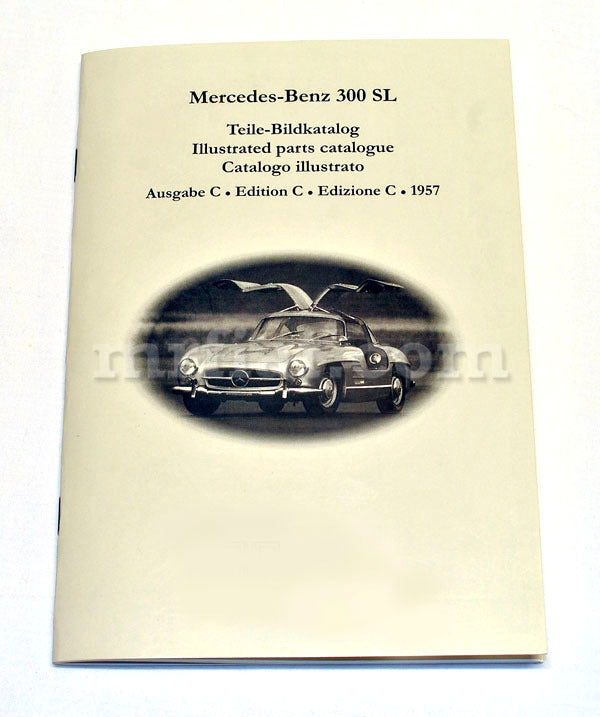 Mercedes 300 SL 1957 Edition German Illustrated Parts Catalogue Accessories Mercedes   