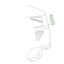 Load image into Gallery viewer, Volkswagen Bus Corner Window, Green Volkswagen
