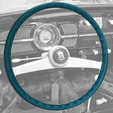 Cargar imagen en el visor de la galería, Volkswagen Beetle Steering Wheel Cover Vinyl (40cm/15,5") Turquoise Green Interior Volkswagen
