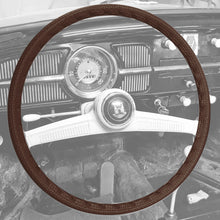 Load image into Gallery viewer, Volkswagen Karmann Ghia Steering Wheel Cover Vinyl (40cm/155in) Brown Volkswagen
