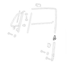 Load image into Gallery viewer, Volkswagen Bus Retaining Clip Window Guide Channel In Door Rear
