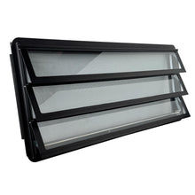 Load image into Gallery viewer, Volkswagen Bus Westfalia louvre window slidingdoor complete blackknob right
