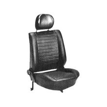 Cargar imagen en el visor de la galería, Volkswagen Beetle Seat Cover Set Black Basket Weave Upholstery Volkswagen
