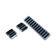 Load image into Gallery viewer, Volkswagen Beetle Pedal Cover Set Of 3 (Clutch Brake And Gas) Chrome/Black Pedals Shifter Handbrakes Volkswagen
