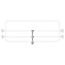 Load image into Gallery viewer, Volkswagen Bus Center Piece For Rear Jailbar Volkswagen
