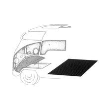 Load image into Gallery viewer, Volkswagen Bus Rear Rubber Floor Mat (Black) Volkswagen
