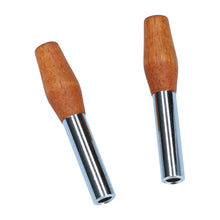 Load image into Gallery viewer, Volkswagen Beetle Door Lock Pulls Chrome/Wood Volkswagen
