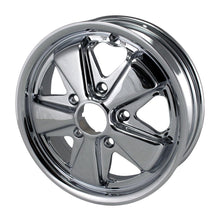 Cargar imagen en el visor de la galería, Volkswagen Beetle Wheel 911 Style Chrome 5 Lug (5x130) 5.5x15in ET+45 Wheels Volkswagen
