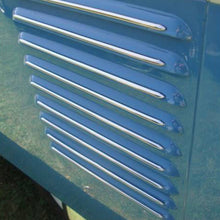 Load image into Gallery viewer, Volkswagen Bus Engine Vent Trims, Stainless Steel Volkswagen
