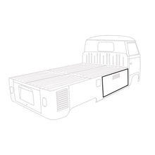 Load image into Gallery viewer, Volkswagen Bus Side Storage Door Rubber Pick Up LH Or RH Complete For One Glass and Seals Other
