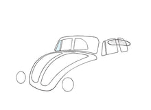 Cargar imagen en el visor de la galería, Volkswagen Beetle Vent Wing Window Right Convertible Windows Volkswagen

