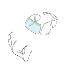Load image into Gallery viewer, Volkswagen Karmann Ghia Windshield Karmann Ghia Coupe/Conv w/ Green Sunshade Windows Other
