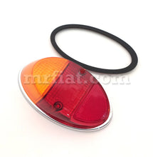Load image into Gallery viewer, Volkswagen Beetle 1961-67 Red Amber Silver Tail Light Lens and Gasket Lights Volkswagen

