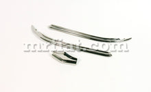 Cargar imagen en el visor de la galería, Volvo PV 544 Stainless Steel Front Hood Molding Trim Set 3 Pcs Emblems Volvo   

