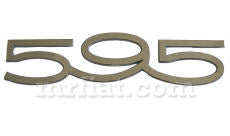 Fiat 500 595 Abarth Script Large Abarth and Giannini Emblems Fiat   