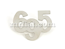 Load image into Gallery viewer, Fiat 500 695 Abarth Rear Trunk Script Abarth and Giannini Emblems Fiat   
