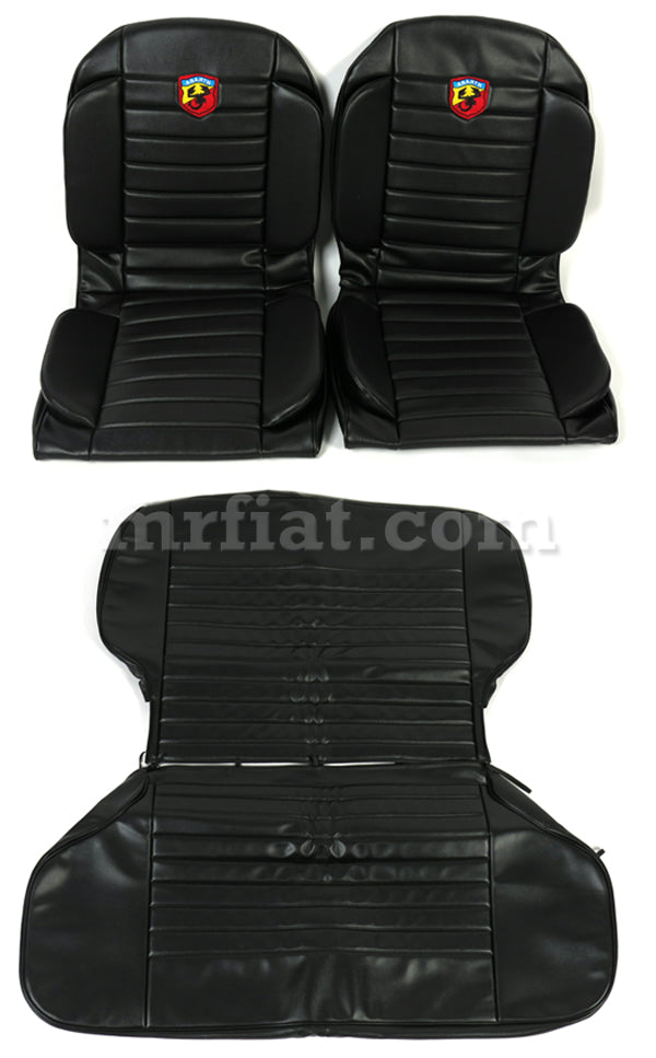 Fiat 600 Abarth Anatomical Black Seat Covers Abarth Fiat   